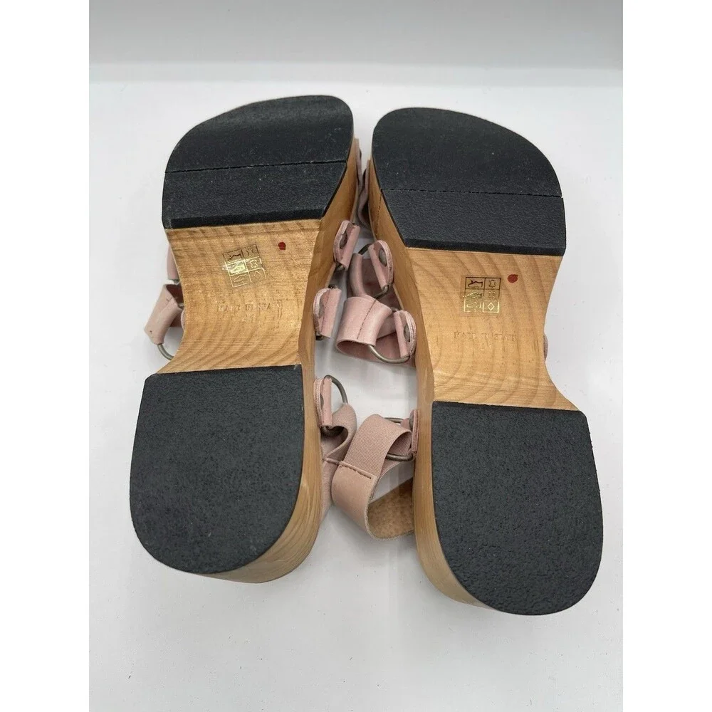 Free People Clogs Shoes Pink Virgo Strappy Platform Preppy Vacay Size 41 New